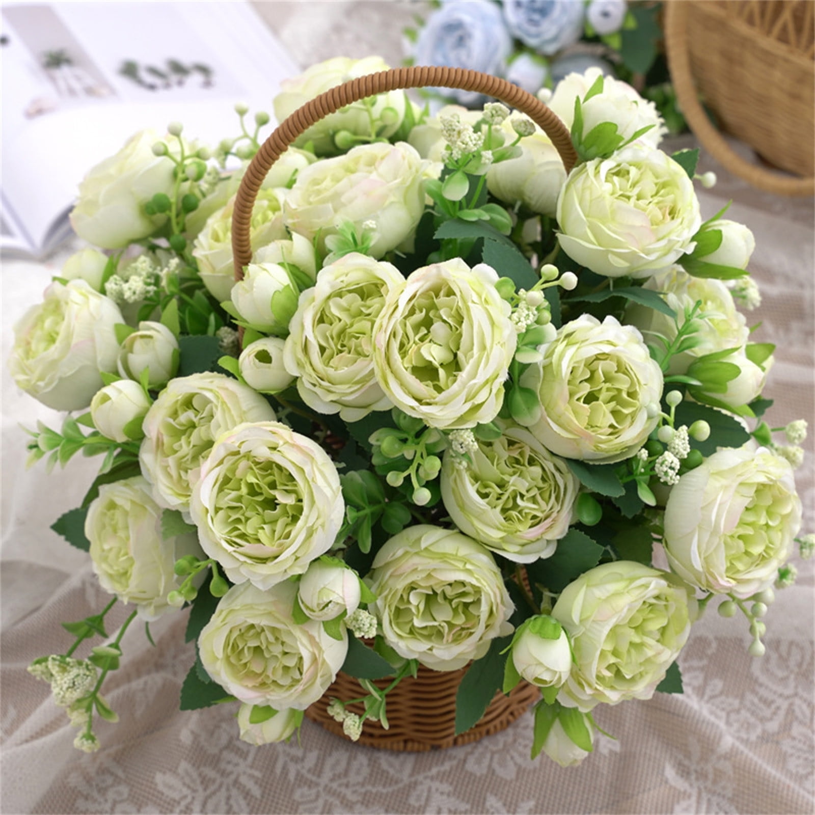 Clearance Under $5 Boovnll Artificial Flowers - Fake Rose Bouquet UV ...