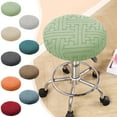 thumbnail image 1 of Clearance Under $5 Boovnll Bar Stool Covers, 12-14" Round Waterproof Washable Stool Covers Round with Elastic Bands Reusable Non Slip for Home, Kitchen, Bar Round Chair Covers, 1 of 6