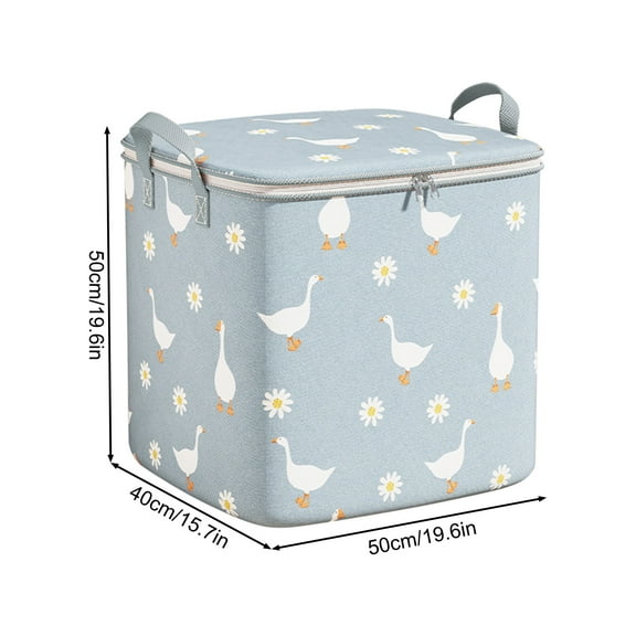 Clearance Under $5 Boovnll Clothes Storage, 100L Large Capacity Foldable Storage Bags with Reinforced Handles for Bedroom, Clothing, Blankets, Comforters Clothes Organizer, Storage and Organization