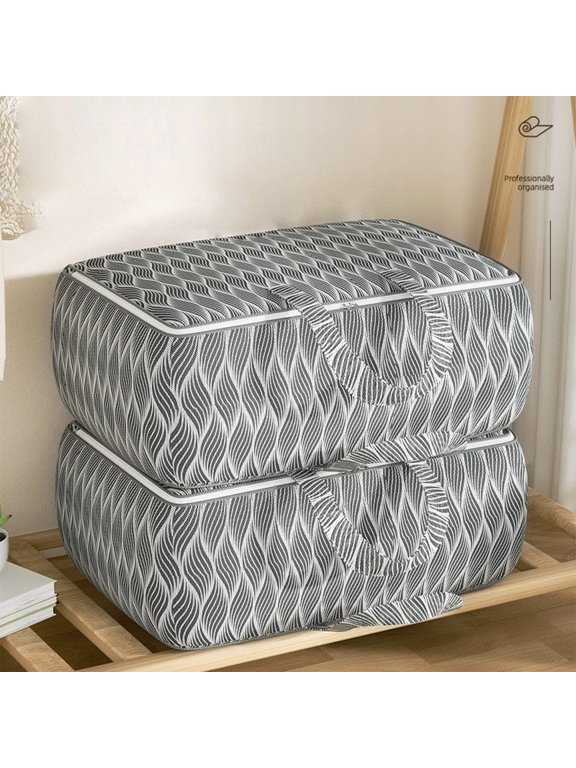 Clearance Under $5 Boovnll Clothes Storage, Large Capacity Foldable Thicken Non-Woven Storage Bags with Reinforced Handles & Zippers for Home, Clothing, Blanket, Comforters, Storage and Organization