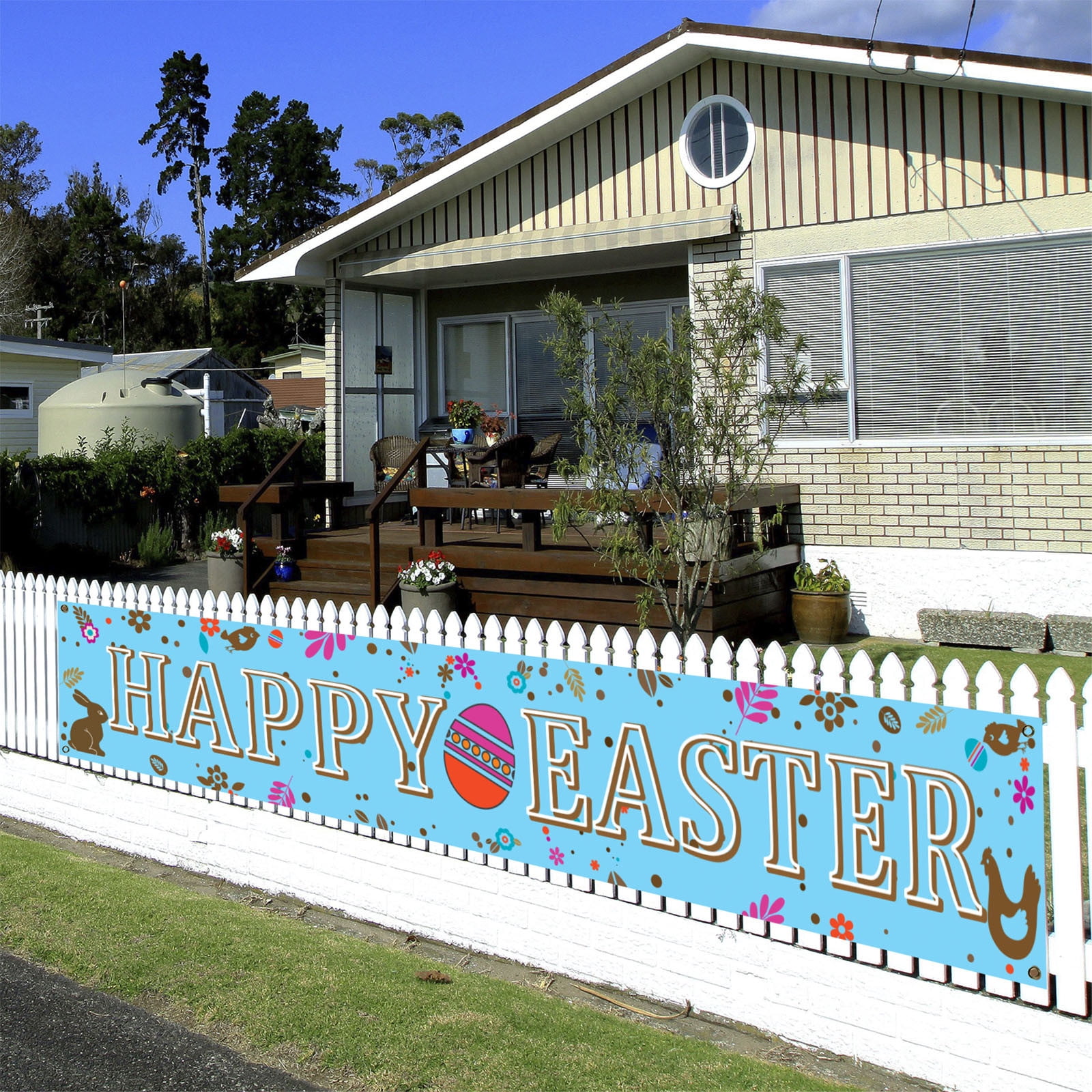 Clearance Under $5 Boovnll Easter Banner, 19x116