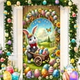 thumbnail image 1 of Clearance Under $5 Boovnll Easter Door Cover, 35x71" Easter Bunny & Eggs Banner, Large Colorful Fabric Easter Door Banner for Door, Window, Party Decor, Photography Backdrops, Easter Decorations, 1 of 6
