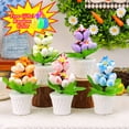 thumbnail image 1 of Clearance Under $5 Boovnll Easter Eggs Potted , Simulated Leaf & Eggs Artificial Eggs Flowers Easter Decorations for Table Easter Decor for Easter Kitchen Dining Table Centerpiece, Easter Decorations, 1 of 6