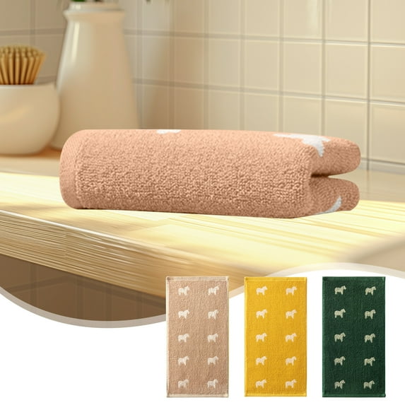 Clearance Under $5 Boovnll Hand Towels for Bathroom, 10x20" Super Soft & Absorbent Quick Dry Solid Color Cotton Towels, Thicken Microfiber Hand Towels for Hotel, Pool, Spa, Beach, Daily Use, Towels