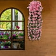 thumbnail image 1 of Clearance Under $5 Boovnll Hanging Flowers, Artificial Hanging Plants, Lifelike Flowers, No Fade, UV Resistant, Artificial Flowers for Indoor/ Outdoor Wedding, Party, DIY Tables Decor, Fake Flowers, 1 of 5