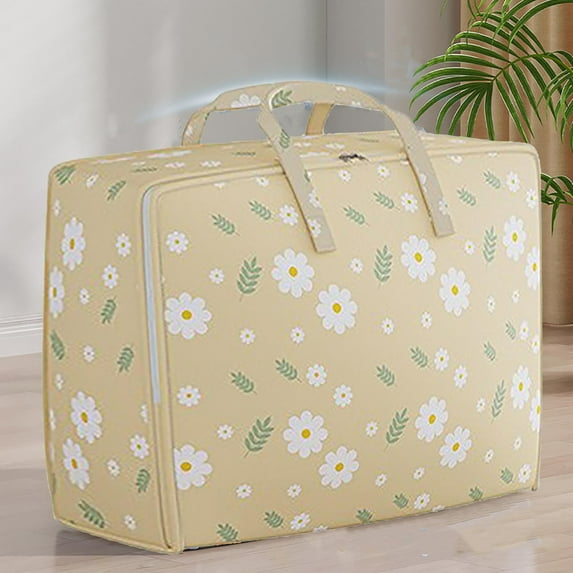 Clearance Under $5 Boovnll Moving Bags, 23x19x15" Extra Large Capacity Portable Foldable Heavy-Duty Storage Bags with Zippers & Handles for Travel, Clothes, Comforters, Storage and Organization