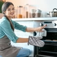 thumbnail image 1 of Clearance Under $5 Boovnll Oven Mitts, 2Pcs Classic 10.6" Long Mitt Heat Resistant & Non-Slip for Kitchen Oven Mits with Soft Cotton Lining for Home Kitchen Cooking, Baking, BBQ Gloves, Oven Mitt, 1 of 6