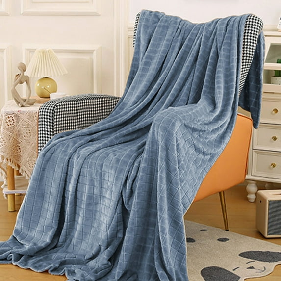 Clearance Under $5 Boovnll Throw Blanket - 28x39" Super Soft & Cozy Solid Color Lightweight Flannel Blankets - Machine Washable Microfiber for All Season Home, Living Room, Couch, Blanket