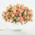thumbnail image 1 of Carnation Artificial Flowers,20 Head Small Bulk Fake Flower with Stems Silk Carnation Flowers for Outdoors Spring Decoration Wedding Home Table Centerpieces Decorations,Coffee, 1 of 4