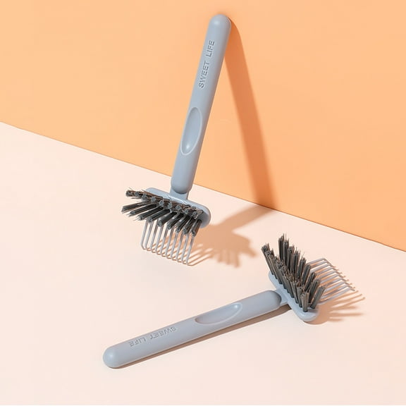 Clearance Under $5 Comb Cleaning Brush Hair Brush Cleaner Tool Comb Cleaning Hairbrush 2 In 1 Hair Brush Cleaning Tool Embedded Comb Hair Brush Hair Brush