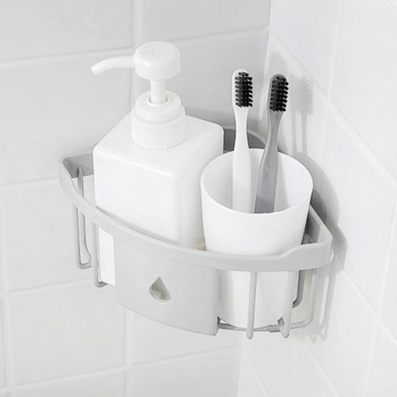 Clearance Under $5 Corner Shower Caddy Corner Shower Shelf Shower Basket Wall Mounted Shower Holder Organizer For Shampoo Plastic Shower Caddy For Kitchen