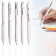 thumbnail image 1 of Clearance 5 Count Pastel Gel Ink Pen Set, Cute Note Taking 0.5mm Fine Point, Retractable Black Ink Pens for Journaling, Aesthetic Office Supplies, Nurse Pens (White), 1 of 6