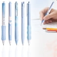 thumbnail image 1 of Clearance 5 Count Pastel Gel Ink Pen Set, Cute Note Taking 0.5mm Fine Point, Retractable Black Ink Pens for Journaling, Aesthetic Office Supplies, Nurse Pens (Sky Blue), 1 of 6