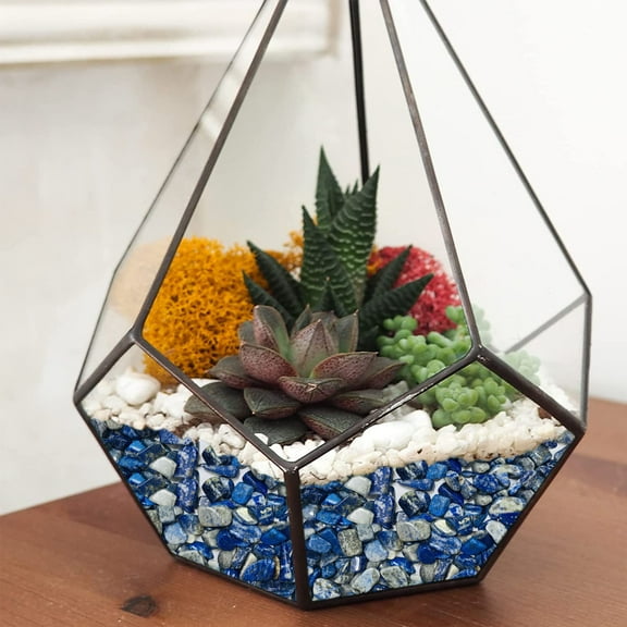 Clearance under $5! Decorative Rocks Kingtowag Natural Crystal Jade Small Particles Natural Crystal Small Particles Polished Gravel C, Glow Pebbles Garden Landscaping Stones