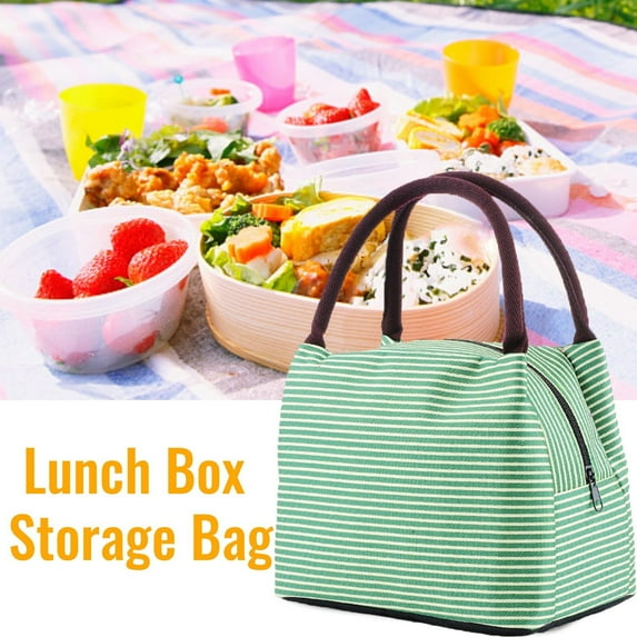 FAMTKT Lunch Bag Lunch Box for Women Men Adult Lunch Tote for Work Picnic Travel, Compact Reusable Tote Cooler Bag Lunch Pail Lunch Box for Office Work School Picnic Beach