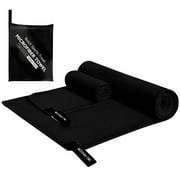 Clearance under $5 FAMTKT Sport Towel Gym Exercise Fitness Super Absorbent Fast Drying Premium Microfiber Yoga Towel for Home Gym, Workout Towels for Gym Bag