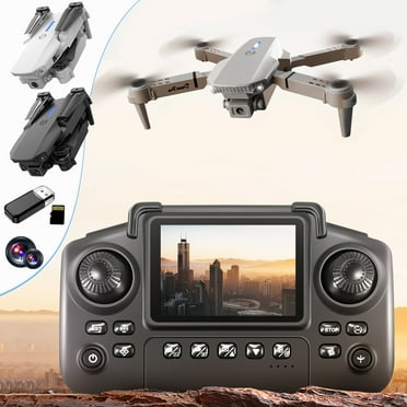 under $5 Fufafayo Screen Display Dual Camera Drone High Definition Aerial Photography Quadcopter Remote Controlled Aircraft with Obstacle Avoidance Altitude Hold For Kids Adults
