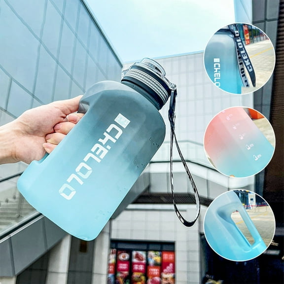 under $5 Fufafayo Water Bottl BPA Free Water Bottle No Sweat Sleeve Leak Proof Gym Bottle for Fitness Sports Outdoors 1600ML Large Capacity Plastic Waters Jug ular Big Belly Cup