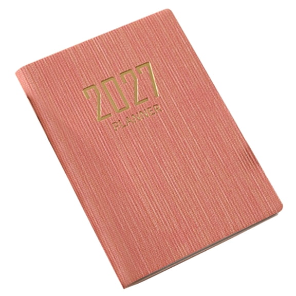 Clearance Under $5 | Hardcover Project Planning Notebook, Multi-Layout Heavy Paper Task Tracking Agenda For Workplace Long-Term Schedule Management(Pink)