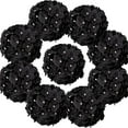 thumbnail image 1 of Clearance Under 5$ Household Imitation, FNGZ Artificial Flowers 10Pc Black Silk Hydrangea Heads Artificial Flowers Heads with Stems for Home Wedding Decor Pack of 10, 1 of 6