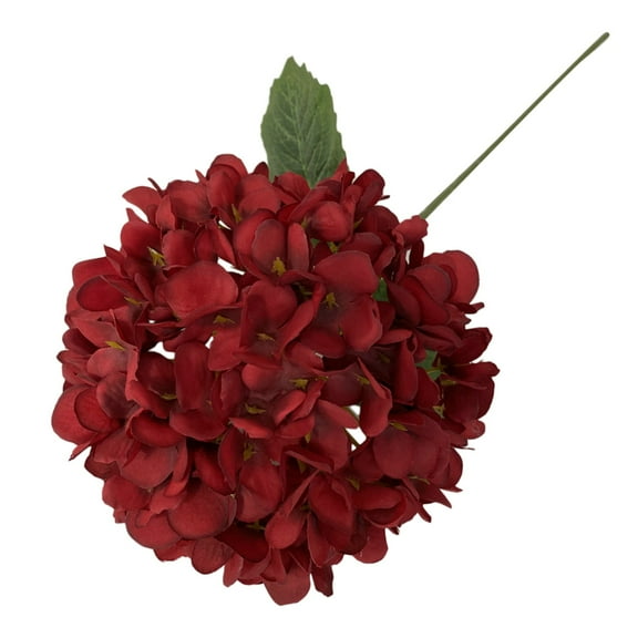 Clearance Under 5$ Household Imitation, FNGZ Artificial Flowers Artificial Flower Brushed Hydrangea Wine Red Hydrangeas Artificial Flowers Bouquet Decoration Bridal Wedding Flower Real Latex Home