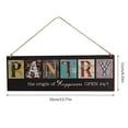 thumbnail image 1 of Clearance Under 5$ Household Pendant, FNGZ Personalized Wood Signs Scene Indication Wooden Sign Bathroom Pantry Laundry Coffee Kitchen Location Wall Art Vintage Rustic Decor Pendant, 1 of 6