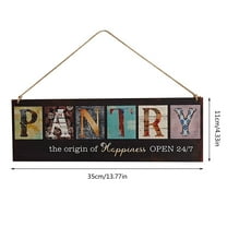 Clearance Under 5$ Household Pendant, FNGZ Personalized Wood Signs Scene Indication Wooden Sign Bathroom Pantry Laundry Coffee Kitchen Location Wall Art Vintage Rustic Decor Pendant