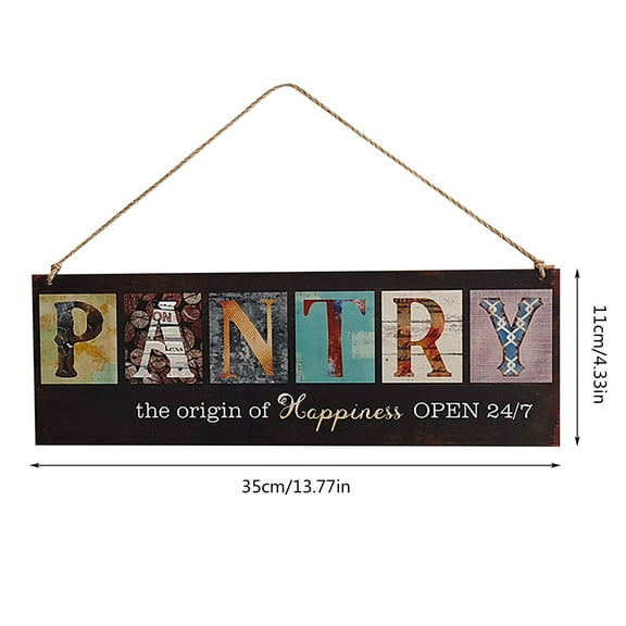 Clearance Under 5$ Household Pendant, FNGZ Personalized Wood Signs Scene Indication Wooden Sign Bathroom Pantry Laundry Coffee Kitchen Location Wall Art Vintage Rustic Decor Pendant