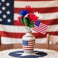 thumbnail image 1 of Clearance Under $5! InsCrazy 4th of July Decorations Red White and Blue Simulation Flowers Silk Flowers Fake Flowers Holiday Party Dress Up Props on Clearance, 1 of 6