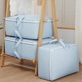 thumbnail image 1 of Clearance Under $5! InsCrazy Clothes Storage Extra Large Storage Bags With Reinforced Handles Zipper for Closet King Size Comforter, Pillow, Quilt, Bedding, Clothes, Blanket Organizers, 1 of 7