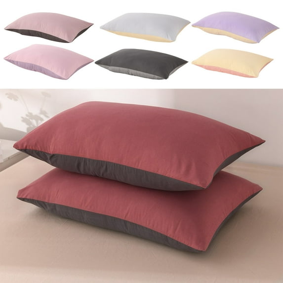 Clearance Under $5! InsCrazy King Pillowcase Pillow Cover Soft and Breathable Brushed Microfiber Pillow Cases Oil Proof and Wrinkle Resistant Pillow Covers 20" X 30"
