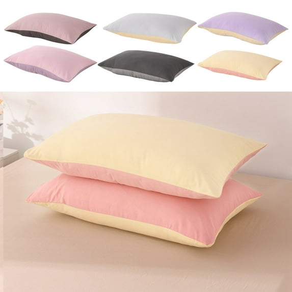 Clearance Under $5! InsCrazy King Pillowcase Pillow Cover Soft and Breathable Brushed Microfiber Pillow Cases Oil Proof and Wrinkle Resistant Pillow Covers 20" X 30"