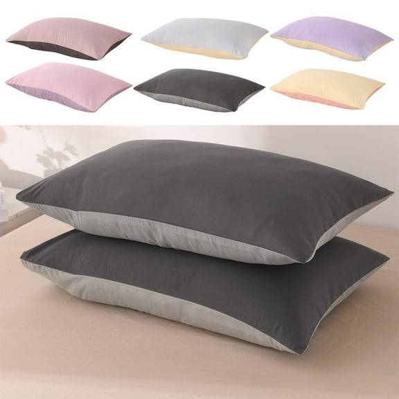 Clearance Under $5! InsCrazy King Pillowcase Pillow Cover Soft and Breathable Brushed Microfiber Pillow Cases Oil Proof and Wrinkle Resistant Pillow Covers 20" X 30"