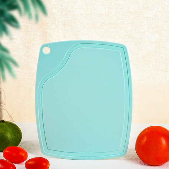 Clearance Under $5! InsCrazy Kitchen Cutting Board 8" X 6" Plastic for Kitchen Extra Large for Meat with Juices Grooves Easy Grip Handle for Meat, Vegetables, Fruits, Bread and BBQ