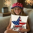 thumbnail image 1 of Clearance Under $5! InsCrazy Memorial Day Decorations Pillow Cover 18 X 18" Cushion Covers Star Flag Patriotics Cushion Covers Decor for For Sofa Bedroom Home Decor Big Savings, 1 of 6