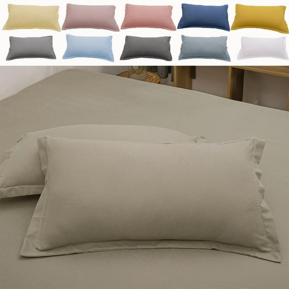 Clearance Under $5! InsCrazy Pillowcase, King Size Pillow Cases, Polyester Pillow Cover for Sleeping, Soft Wrinkle Resistant Pillow Cases 20 X 30 Inches
