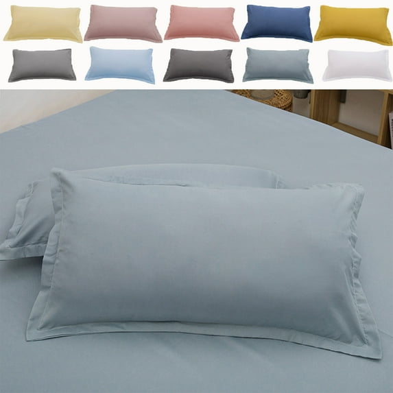 Clearance Under $5! InsCrazy Pillowcase, King Size Pillow Cases, Polyester Pillow Cover for Sleeping, Soft Wrinkle Resistant Pillow Cases 20 X 30 Inches
