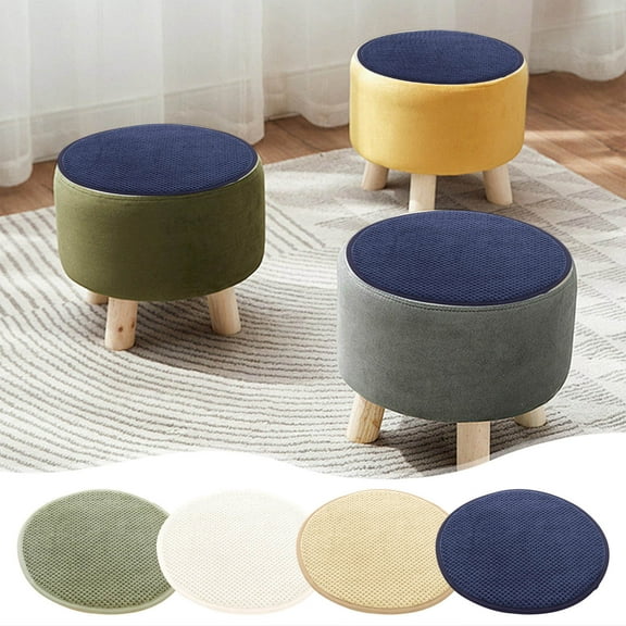 Under $5! InsCrazy Seat Cushion Seat Pads Outdoor Chair Cushions for Patio Furniture Round Thickened Cushion Balcony Bedroom Chair Cushion 14 x 14 inches