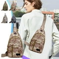 thumbnail image 1 of InsCrazy Sling Bag for Men Camouflage Sling Bag Military Style Chest Pack Lightweight Crossbody Shoulder Bag for Hiking Everyday Use for Travel Outdoor Sports, 1 of 7