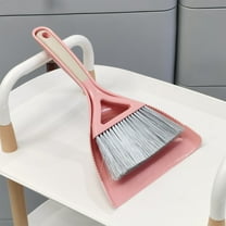 Clearance Under $5! InsCrazy Small Broom and Dustpan Set Handheld Dustpan and Brush Comfortable Grip Brush for Sofa Tabletop Bedroom Tent Cleaning 12 inches