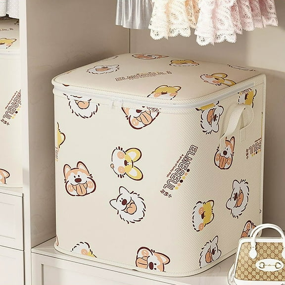 Clearance Under $5! InsCrazy Storage Bins with Lids Large Capacity Storage Box Quilt Household Containers Organizer for Clothing Blanket Quilts Bedding