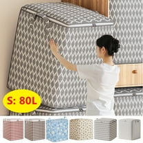 Clearance Under $5! InsCrazy Storage Bins with Lids Non-woven Zipper With Handles Oversized Moving Packing Bag Large-capacity Clothes Comforter Blankets and Pillows Storage Bags on Clearance