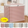 thumbnail image 1 of Clearance Under $5! InsCrazy Storage Bins with Lids Non-woven Zipper With Handles Oversized Moving Packing Bag Large-capacity Clothes Comforter Blankets and Pillows Storage Bags on Clearance, 1 of 8