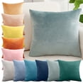thumbnail image 1 of Clearance Under $5! InsCrazy Velvet Decorative Throw Pillow Cover, 18x18 Pillow Covers for Couch Sofa Bed, Soft and Breathable Home Decor Cushion Covers, 1 of 8