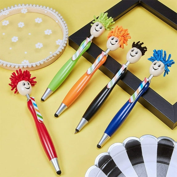5 Interesting Pens with Furry Head Doll Pen A