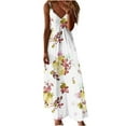 thumbnail image 1 of under $5 JINMGG 2026 Summer Plus size Dresses for Women under $10,Women's Summer Fashion Printed V-Neck Sleeveless Suspenders Pullover Dress, 1 of 4