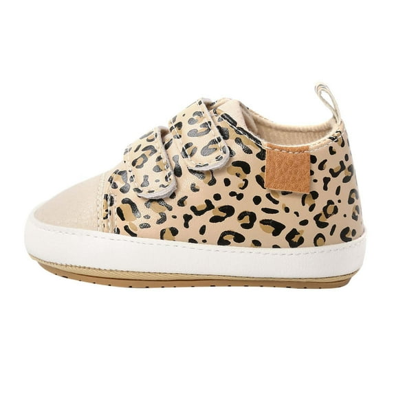 Clearance under $5 JINMGG Clearance Baby Boys Girls Shoes Non-Slip Rubber Sole High-Top Infant First Walking Shoes Toddler Crib Shoes Newborn Loafers Flats