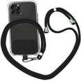 thumbnail image 1 of Clearance Under 5$, Kaireo Black Curing Cloth + Black Lanyard, Fixing Clip, Fixed Clip, Phone Lanyard Neck Strap and Wrist Tether Key Chain Holder for Phone Case Fit All Smartphones, 1 of 6
