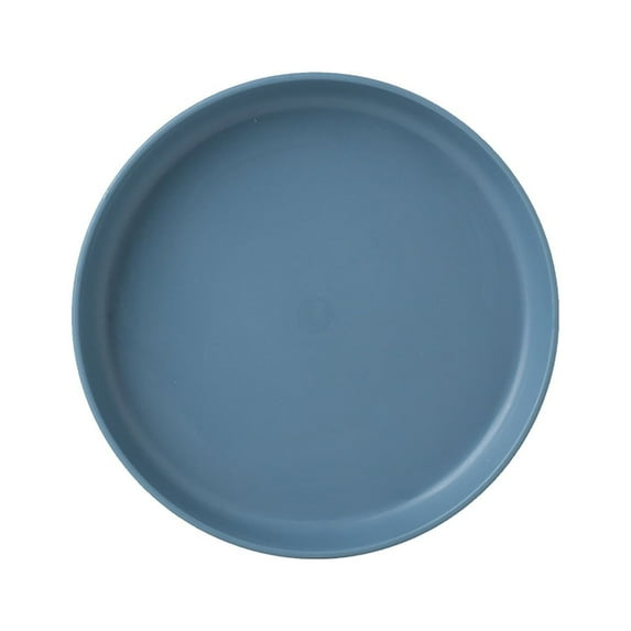 Clearance under $5! Kingtowag Unbreakable Plates, Macaroon Plate Dish Blue, Perfect for Kitchen Outdoor Picnic Bbq,Microwave Dishwasher Safe for Party, Wedding and Birthday Fancy Reusable Plates