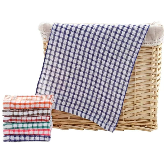 Clearance! Under $5 Kitchen Dish Towels 16 Inch X 25 Inch Cotton Kitchen Towels and Dishcloths Dish Cloths for Washing Dishes Dish Rags for Drying Dishes K